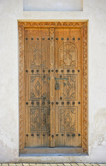 A Traditional Door in Sharjah's Heritage Area