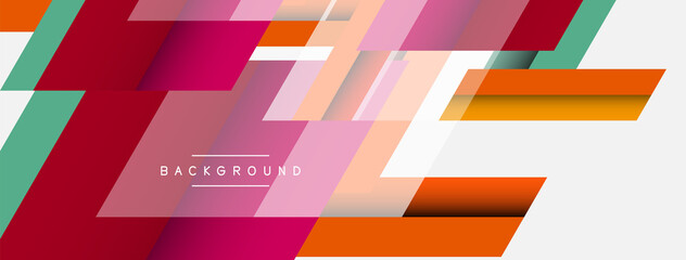 Background. Geometric diagonal square shapes and lines abstract composition. Vector illustration for wallpaper banner background or landing page