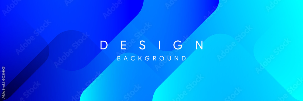 Poster dynamic blue shapes composition with minimal geometric lines energy technology concept abstract back