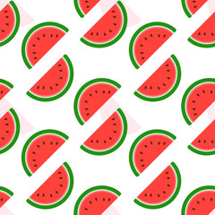 seamless pattern with watermelon