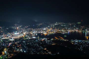 Fototapeta na wymiar 長崎、稲佐山展望台からの夜景
