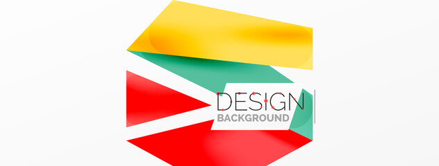 Background abstract overlapping shapes. Minimal composition vector illustration for wallpaper banner background or landing page