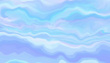 Light blue abstract background with waves and liquify effect.