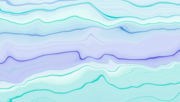 Green and purple background with waves