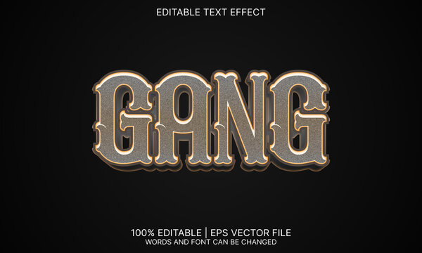 Gang Text Effect