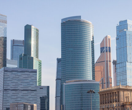 Moscow city skycrapers