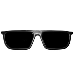 Rectangle sunglasses with black frames