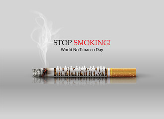 Fototapeta No smoking and World No Tobacco Day obraz