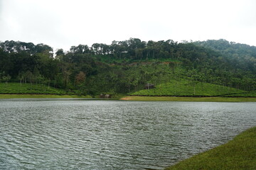 lake and mountains