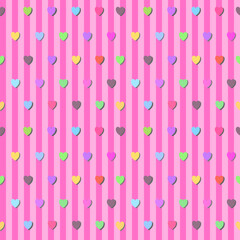 seamless pattern with hearts