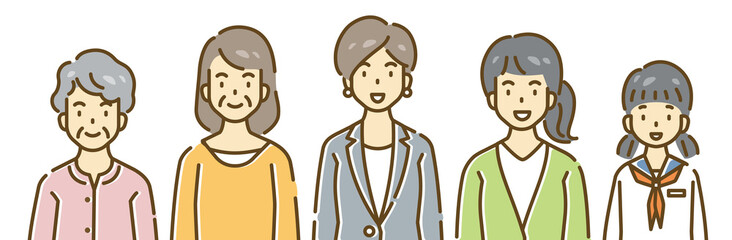 人物イラスト　シリーズ