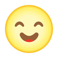 yellow glad emoji