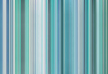 Obraz premium Abstract linear pattern. Stripes in neon blue turquoise green gray colors, shades and nuances. Suitable for backgrounds and printing. Vertical stripes. Fresh modern fashion trends in color combination