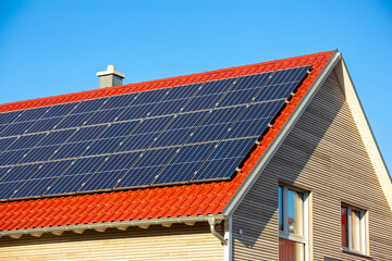 Einfamilienhaus mit Solaranlage bzw. Photovoltaikanlage