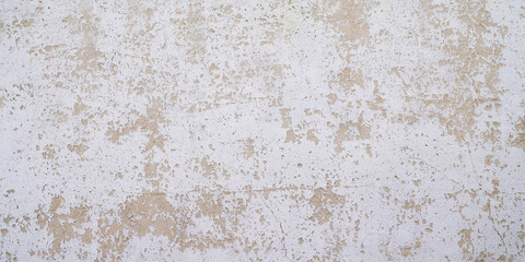 white large long concrete wall background gray plaster roughcast in panoramic web format and header