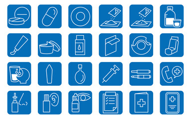 Vector of medical icon set.
