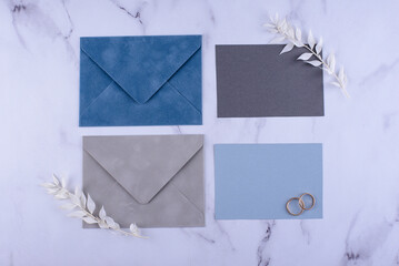 Wedding invitation card. Save the date concept