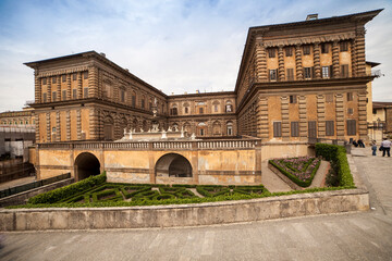 Italia, Toscana, Firenze, il giardino di Boboli e Palazzo Pitti.