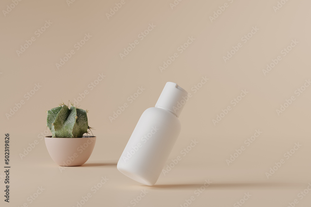 Wall mural Disc Top-Cap Cosmetic Bottle