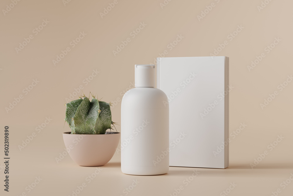 Poster Disc Top-Cap Cosmetic Bottle