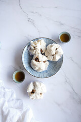 Popular Chinese street food. Char Siu Bao aka Barbecue Pork Bun. A favorite choice in Chinese dim sum eatery