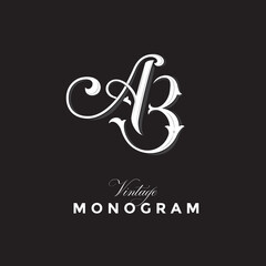 Vintage Logos based on AB Monogram