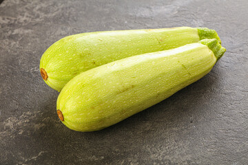 Two Young zucchini for cooking