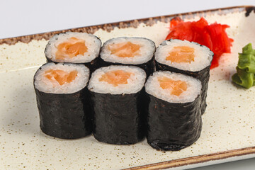 Japanese roll maki with salmon