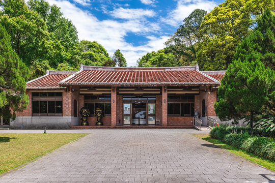 April 8, 2022: Cihu Visitor Center located at cihu park in daxi district, taoyuan city, taiwan. The visitor center store sells a wide selection of souvenir items featuring President and Madame Chiang.