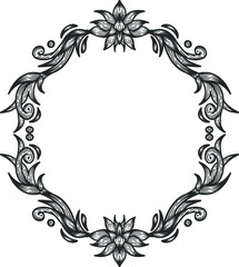 beauty floral frame design