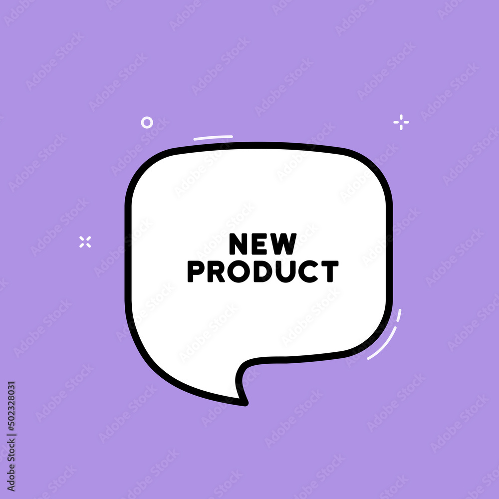 Poster speech bubble with new product text. boom retro comic style. pop art style. vector line icon for bus
