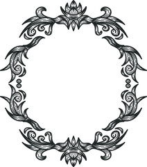 luxury floral ornate vector