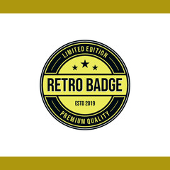 Professional Retro Badge Logo Design
