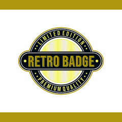 Professional Retro Badge Logo Design
