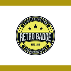 Professional Retro Badge Logo Design