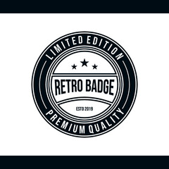 Fototapeta na wymiar Professional Retro Badge Logo Design