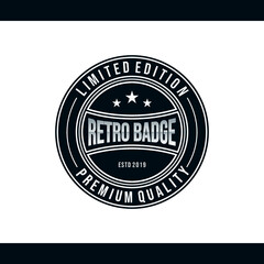 Obraz premium Professional Retro Badge Logo Design