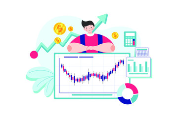Finance Management Illustration Concept