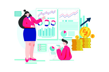 Finance Management Illustration Concept