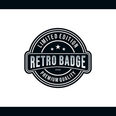 Fototapeta na wymiar Professional Retro Badge Logo Design