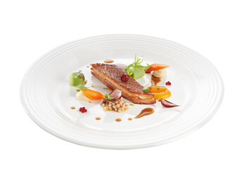 Roasted duck breast fine dine