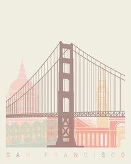 San Francisco skyline poster-patente