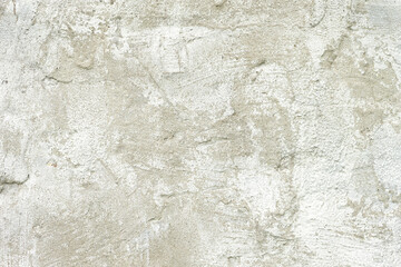 White gray plaster wall texture background. Pattern of white plaster wall in rough aged structure