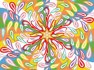 Fototapeta na wymiar Mandala ornament creative work. Seamless pattern background with mandala ornamental, creative work background design illustration. Digital art illustration 