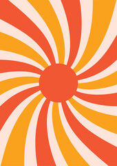 sunburst retro vibes graphic print groovy background 60s 70s