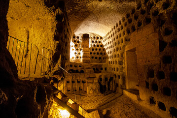 Orvieto, Umbria, Italy. Underground caves.