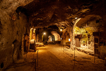 Orvieto, Umbria, Italy. Underground caves.