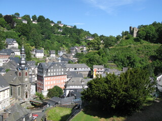 Romantische Stadt Monschau in der Eifel