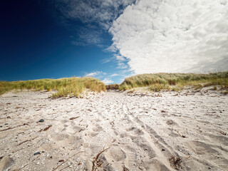 Hiddensee Beach Life as one of the Rügen islands at North of Germany