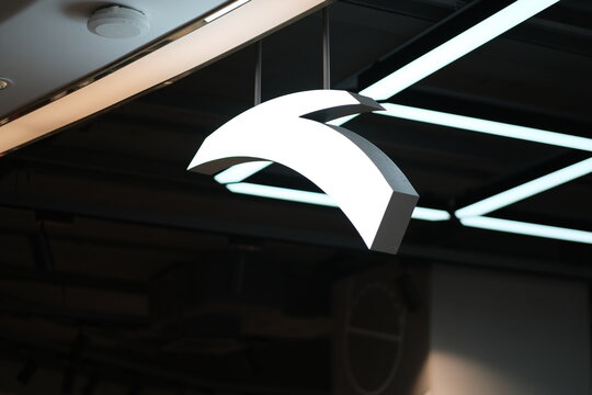 Shanghai,China-Feb. 13th 2022: close up Anta Sports store sign and logo. Chinese sports equipment brand